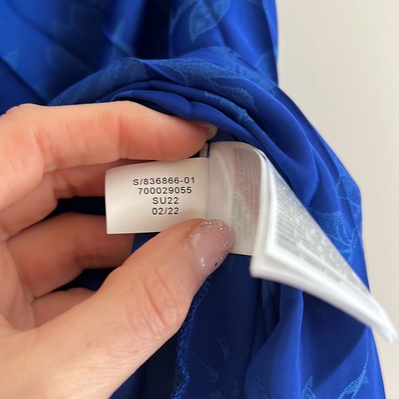 NWT Banana Republic Size Small Blue One Shoulder Top - Picture 10 of 17